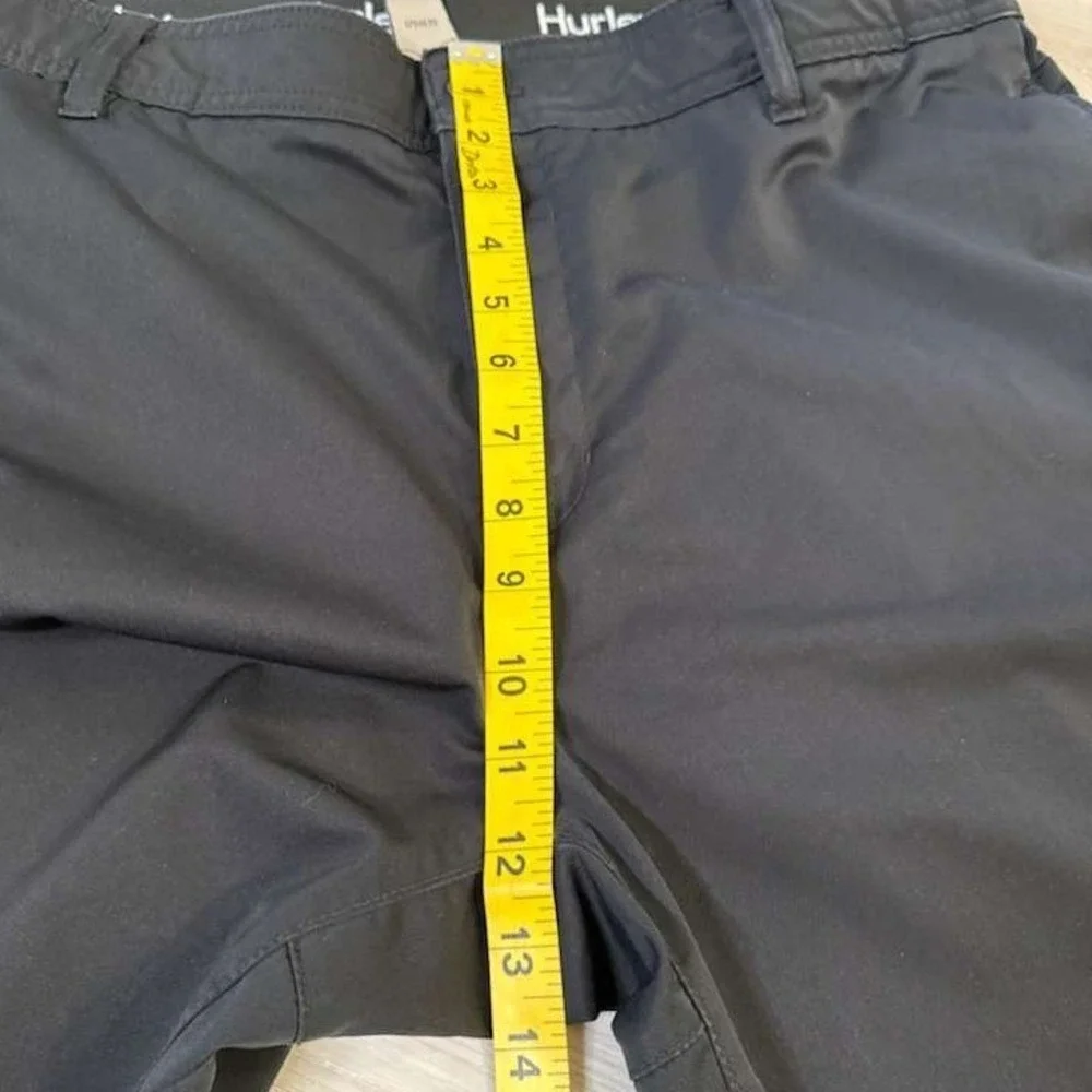 Hurley Jet Set Tech Pant Mens Black Straight Leg Casual Travel Size 40x30